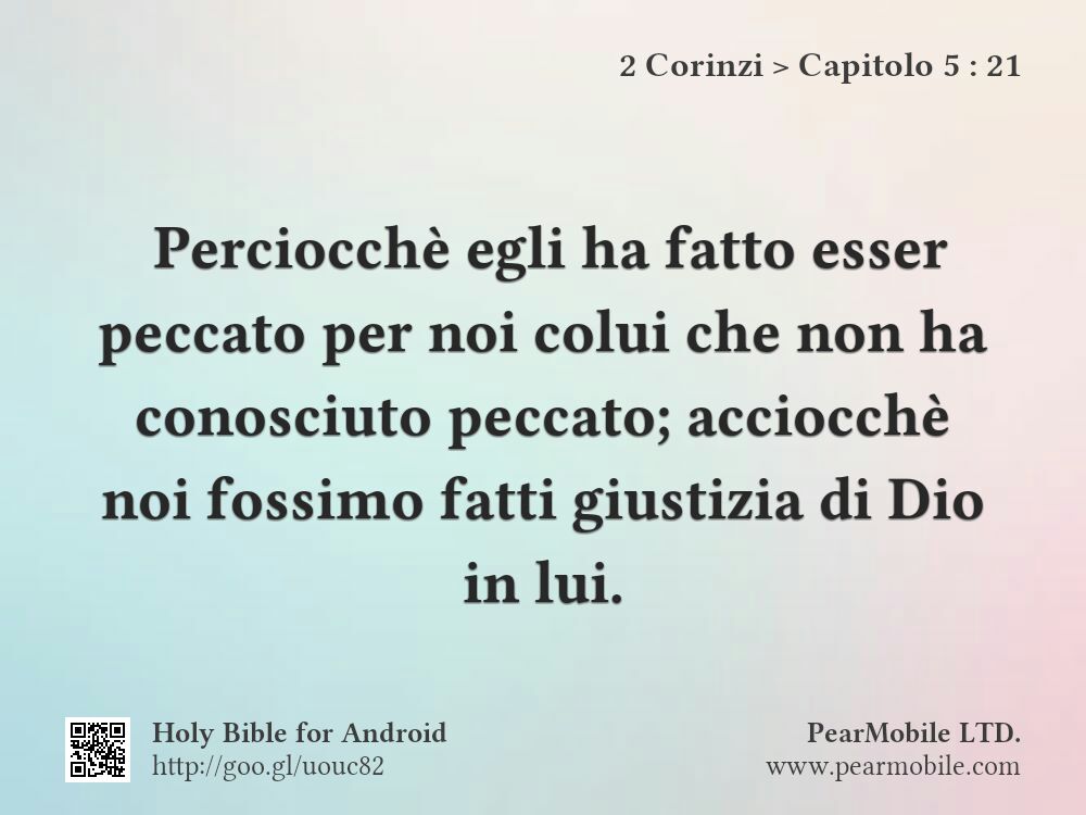2 Corinzi, Capitolo 5:21